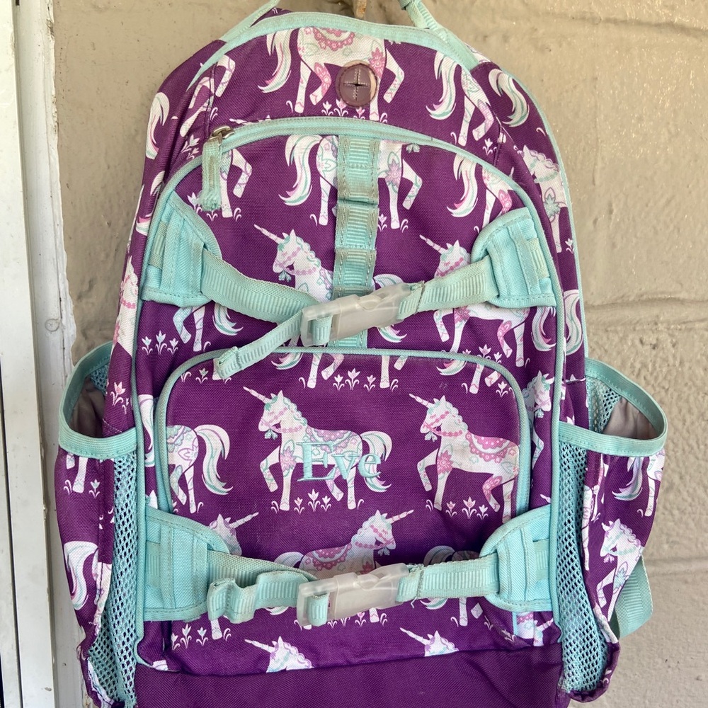 Pottery Barn Kids Unicorn Backpack & Pencil Case